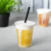 [1,000 ct] Plastic Cup Lids | 92 mm | PET | Clear