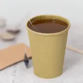 [1,000 ct] 8 oz Paper Coffee Cups | Kraft | 80 mm