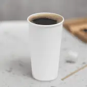 [600 ct] 20 oz Paper Coffee Cups | White | 90 mm