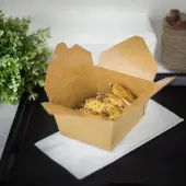 [450 ct] Paper Take-Out Boxes | #1 | 30 oz | Kraft