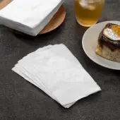 [3,000 ct] 15"" x17"" 1 Ply Dinner Napkins, White