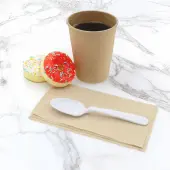 [1,000 ct] PP Plastic Premium Extra Heavy Weight Tea Spoons, White