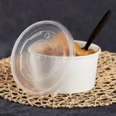 [600 ct] 24-32 oz Plastic Food Container Lids | PP | 142 mm