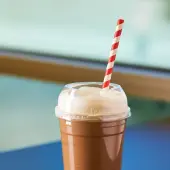 [1,000 ct] Plastic Dome Cup Lids | PET | Wide Opening | 98 mm