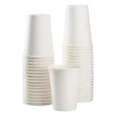 Karat Earth 12oz Eco-Friendly Paper Hot Cups (90mm), White - 1,000 pcs