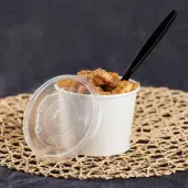 [1,000 ct] 12 oz Food Container Lids | PP | 100 mm