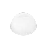 [1,000 ct] Plastic Dome Cup Lids | PET | No Hole | 98 mm
