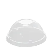 [1,000 ct] 5 oz Food Container Dome Lids | PET | 87 mm
