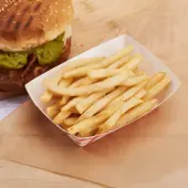 [1,000 ct] 0.5 lb Food Tray | Shepherd's Check Red Pattern