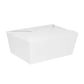 [160 ct] Paper Take-Out Boxes | #4 | 110 oz | White