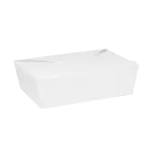 [200 ct] Paper Take-Out Boxes | #3 | 76 oz | White