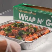 18"" x 2000' WRAP N'GO Foodservice Film with Serrated Cutter - 1 Roll