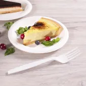 [1,000 ct] PP Plastic Extra Heavy Weight Forks, White