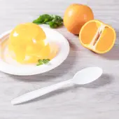 [1,000 ct] PP Plastic Extra Heavy Weight Tea Spoons, White