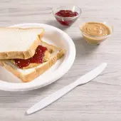 [1,000 ct] PS Plastic Heavy Weight Knives Wrapped, White