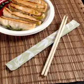 [1,000 Pairs] 9"" Individually Wrapped Bamboo Chopsticks, Bamboo