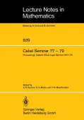 Cabal Seminar 77 â 79