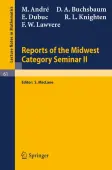 Reports of the Midwest Category Seminar II
