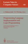 Programming Language Implementation and Logic Programming