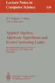 Applied Algebra, Algebraic Algorithms and Error-Correcting Codes