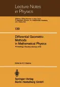 Differential Geometric Methods in Mathematical Physics
