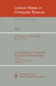 Foundations of Logic and Functional Programming