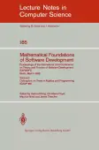 Mathematical Foundations of Software Development. Proceedings of the International Joint Conference