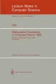 Mathematical Foundations of Computer Science 1986