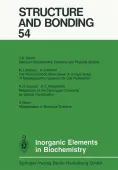 Inorganic Elements in Biochemistry