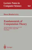 Fundamentals of Computation Theory