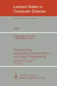 Programming Languages Implementation and Logic Programming