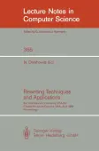 Rewriting Techniques and Applications
