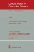 Foundations of Object-Oriented Languages