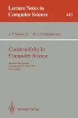 Constructivity in Computer Science