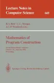 Mathematics of Program Construction