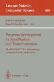 Program Development by Specification and Transformation