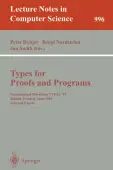 Types for Proofs and Programs