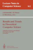 Results and Trends in Theoretical Computer Science