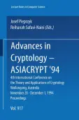 Advances in Cryptology - ASIACRYPT '94