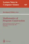 Mathematics of Program Construction