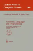 Automata, Languages and Programming