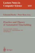 Practice and Theory of Automated Timetabling