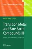 Transition Metal and Rare Earth Compounds III