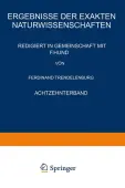 Ergebnisse der Exakten Naturwissenschaften