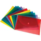Plastic Envelopes With Hook And Loop Closures 12 plastic envelopes by Really Good Stuff LLC