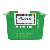 Clip On Label Holders with Labels 4 holders 8 labels 4 covers by Really Good Stuff LLC