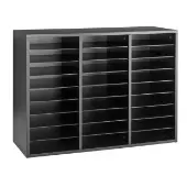Classroom Mail Center 27 Slots Color Black by Really Good Stuff LLC