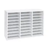 Classroom Mail Center 27 Slots Color White by Really Good Stuff LLC