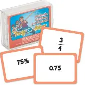 Tug Of War Decimals Fractions And Percents 1 deck by Really Good Stuff LLC