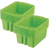 Classroom Stacking Bins 12 bins Color Green Neon by Really Good Stuff LLC
